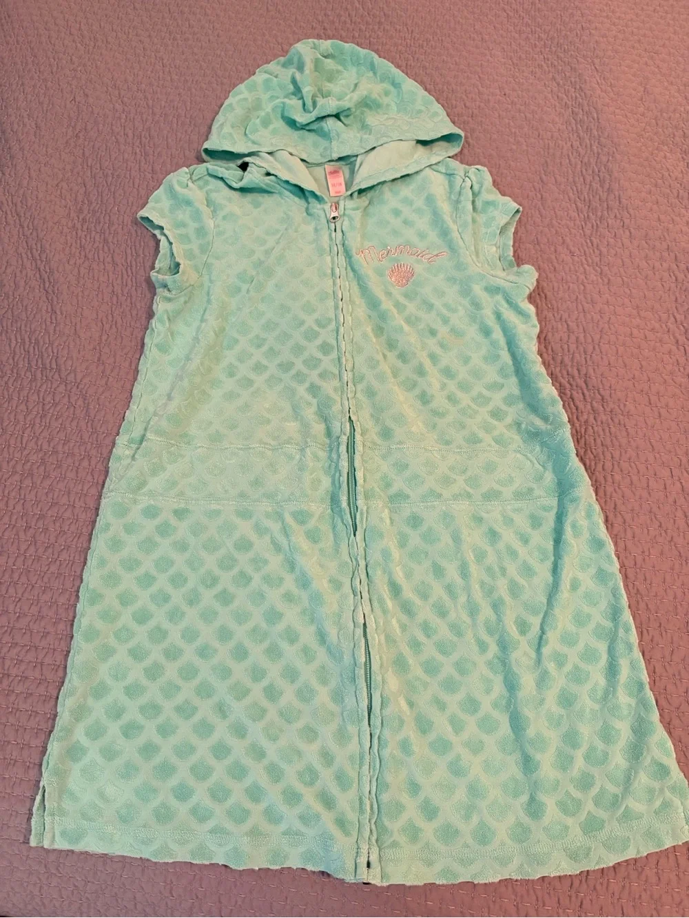 Justice Girls Mermaid Full Zip Cover Up